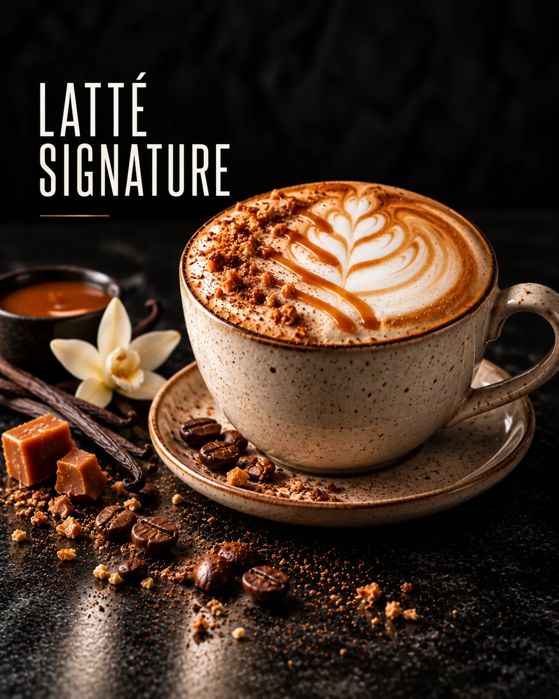 Latté signature, Atlantis Café